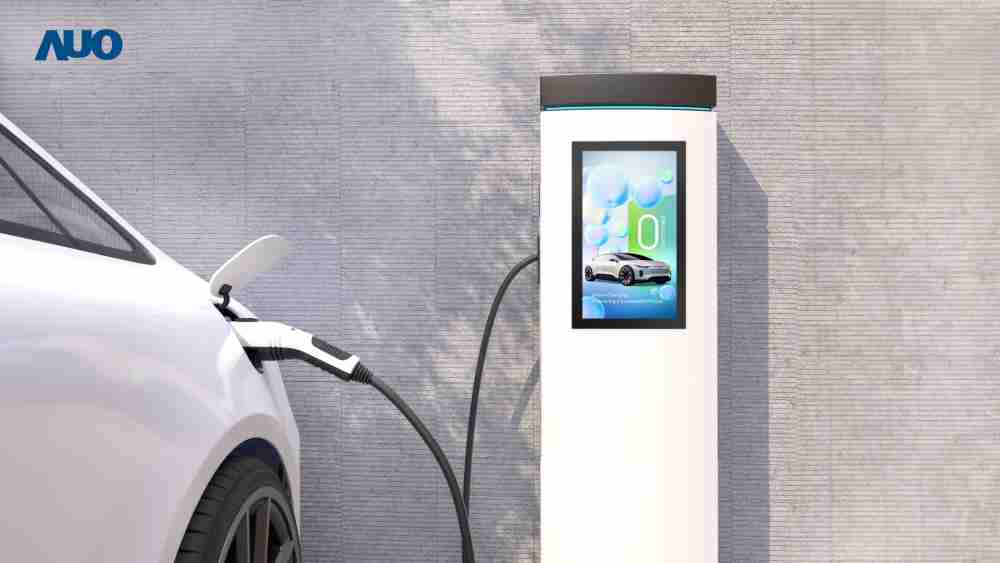 友達〝EVSE車用充電樁解決方案〞專為電動汽車充電樁設計，，，，具有高亮度、、、、克服戶外艱難環境的耐溫、、、、耐紫外線等特性，，，，並搭載散熱性及擴充性強的高效能工業電腦，，，，可實現人機互動訴求，，如資訊顯示、、、、支付等應用